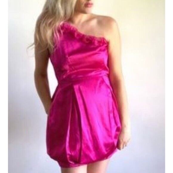 NWT Phillip Lim 3.1 One Shoulder Fuschia Dynasty Dress 8 - Picture 1 of 8